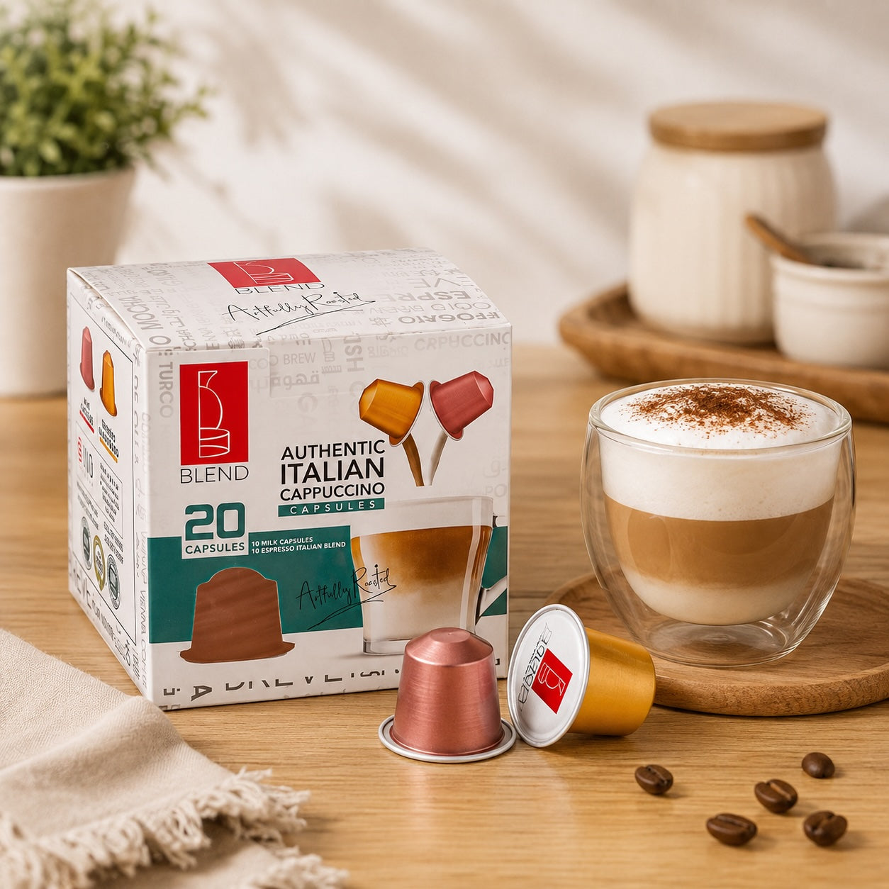 Blend Authentic Italian Cappuccino Capsules – 20 Capsules