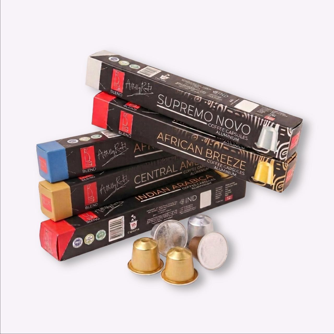 Signature Coffee Capsules Bundle – Mixed Collection (50 Capsules)